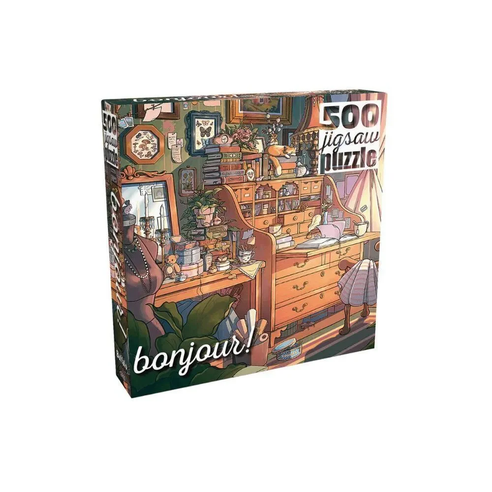 NWT Buffalo Games Bonjour Hideaway Hallow 500 Jigsaw Puzzle Multicolor OS